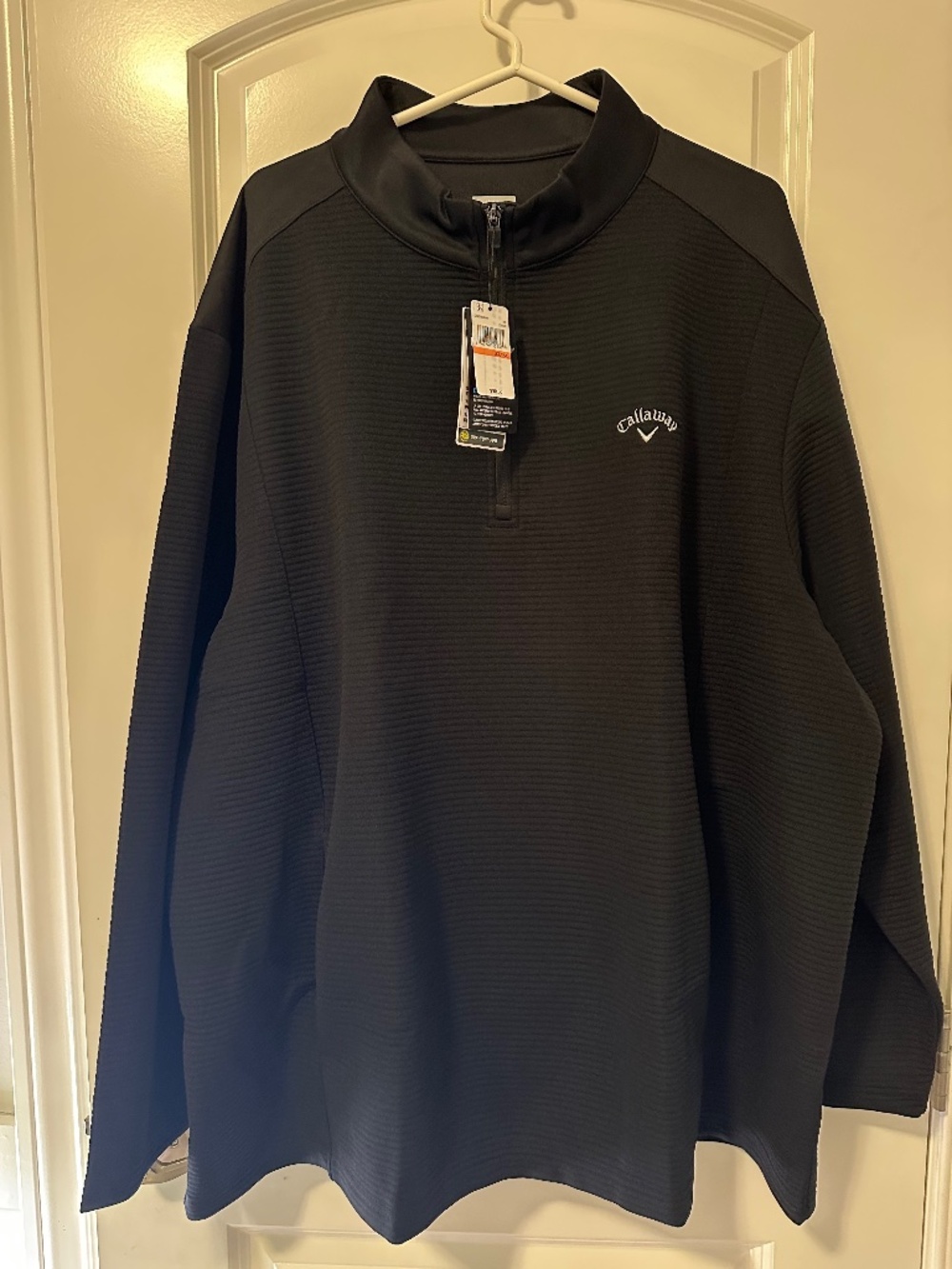 NWT Callaway Mens Ottoman Quarter Zip Golf Base Layer - 3X
